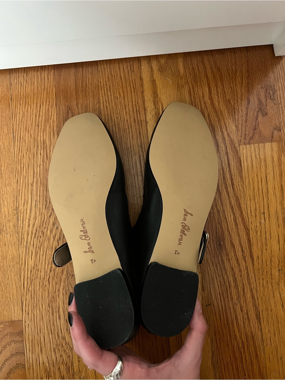 Sam Edelman Black Flats - Picture 3 of 4